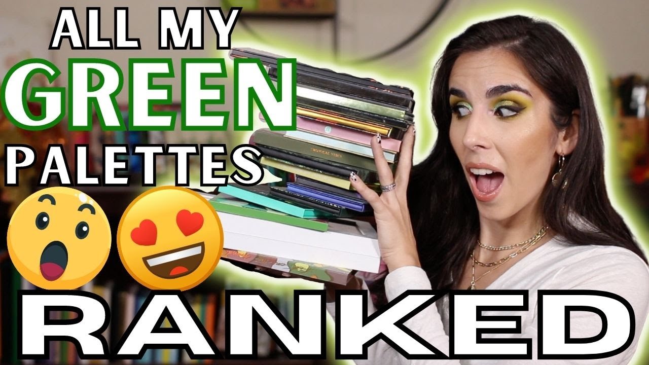 RANKING MY ENTIRE GREEN EYESHADOW PALETTE COLLECTION! | Ranking Green Palettes From Worst to Best