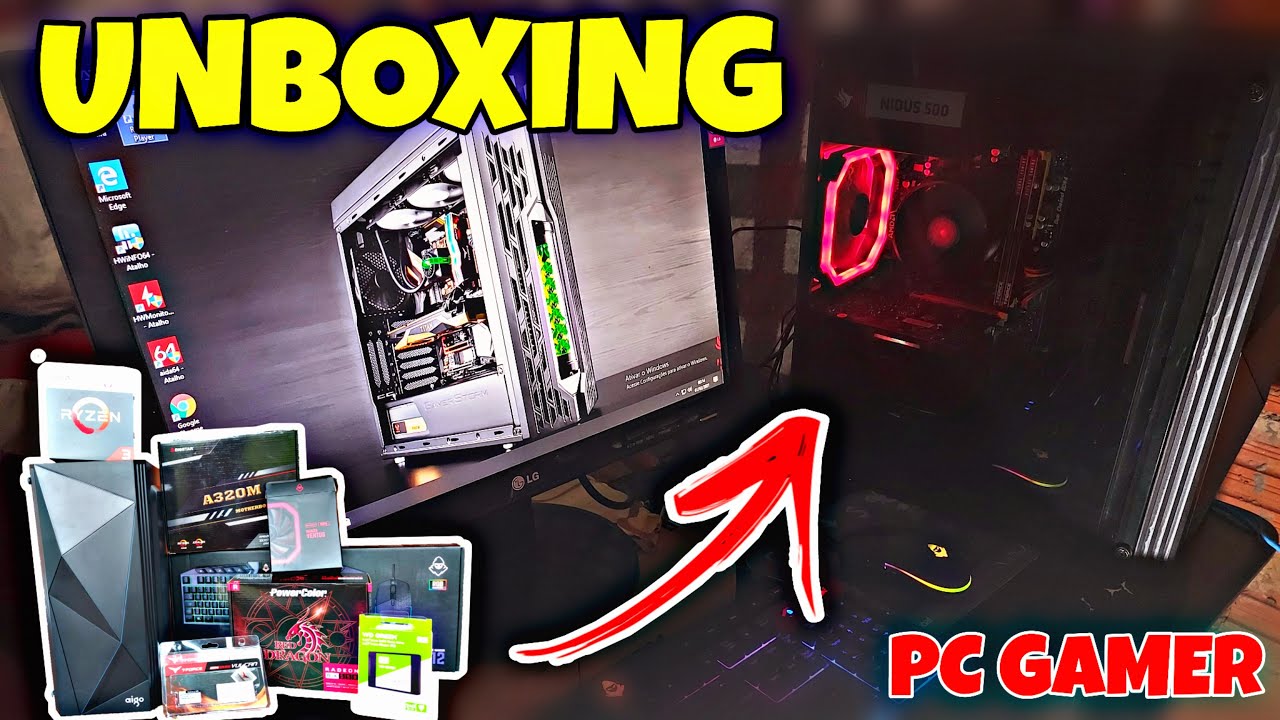 UNBOXING PC GAMER PICHAU - PROBLEMAS?! - Jaque Games