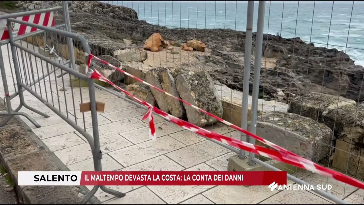 26 GENNAIO 2026 - SALENTO - IL MALTEMPO DEVASTA LA COSTA LA CONTA DEI DANNI