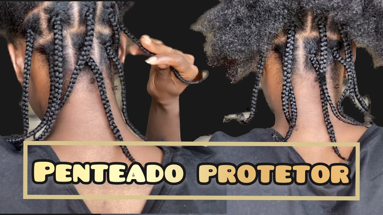Como fazer tranças protetoras no cabelo crespo? (Passo a passo, tipo box braids, bobi).
