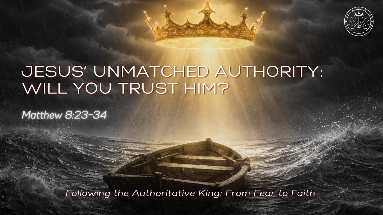 Jesus' Unmatched Authority : Will You Trust Him? | Matthew 8:23-34 | Rev. Tim Nicholls