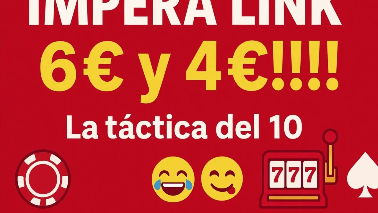 IMPERA LINK A 6€ y 4€!!! La táctica del 10 😅#casino #slot #youtubeshorts #feedshorts #jackpot #bonus