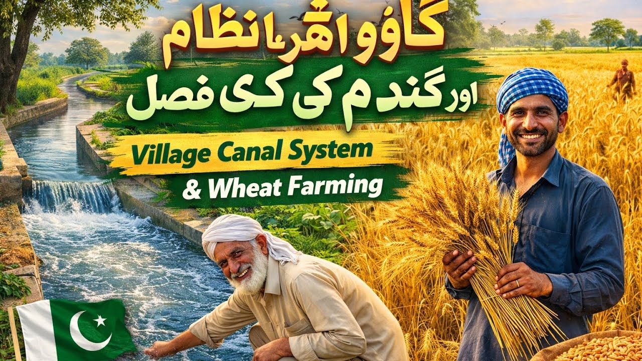 “Gaon Ki Nehar Se Kaise Hoti Hai Gandum Ki Farming? | Village Life Pakistan”