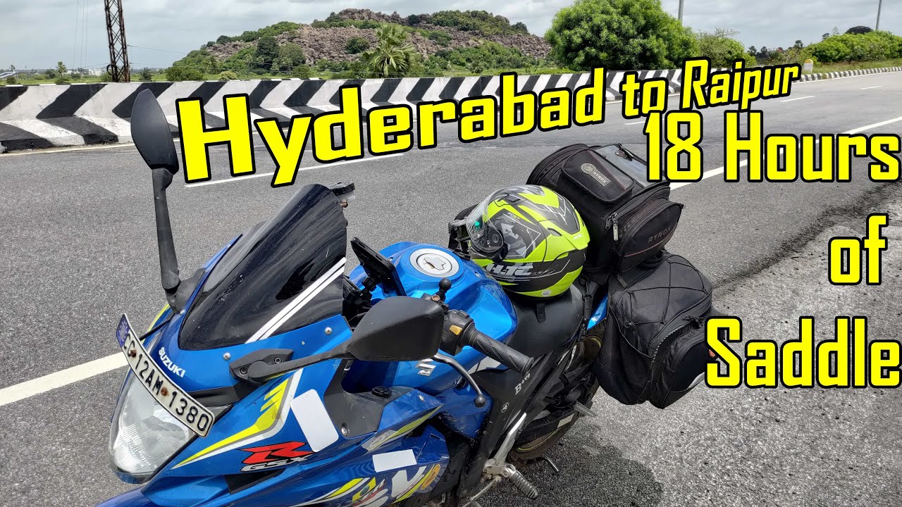 18 Ghante 150cc bike me Dominar k sath Hyderabad to Raipur