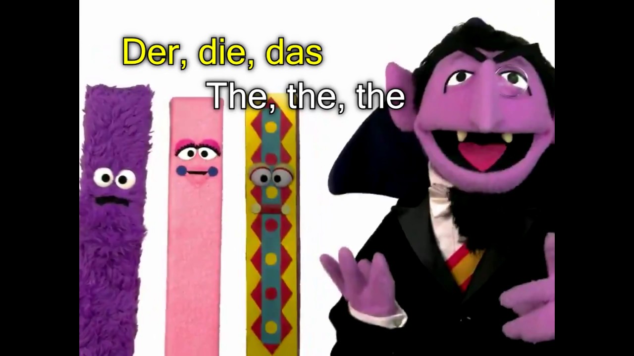 Sesame Street: Der, Die, Das [German and English subtitles]