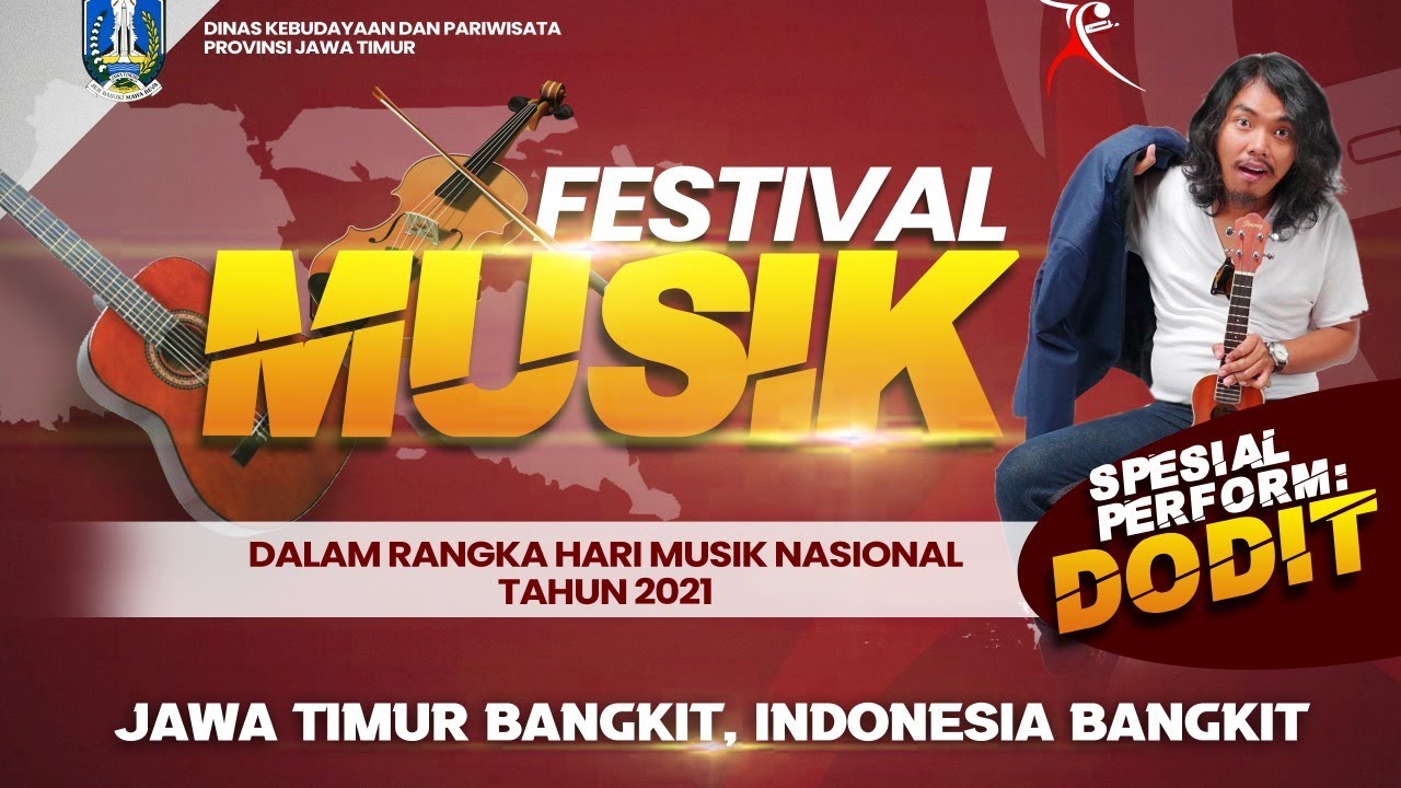 Live Festival Musik Jawa Timur  Dalam Rangka Peringatan Hari Musik Nasional 2021