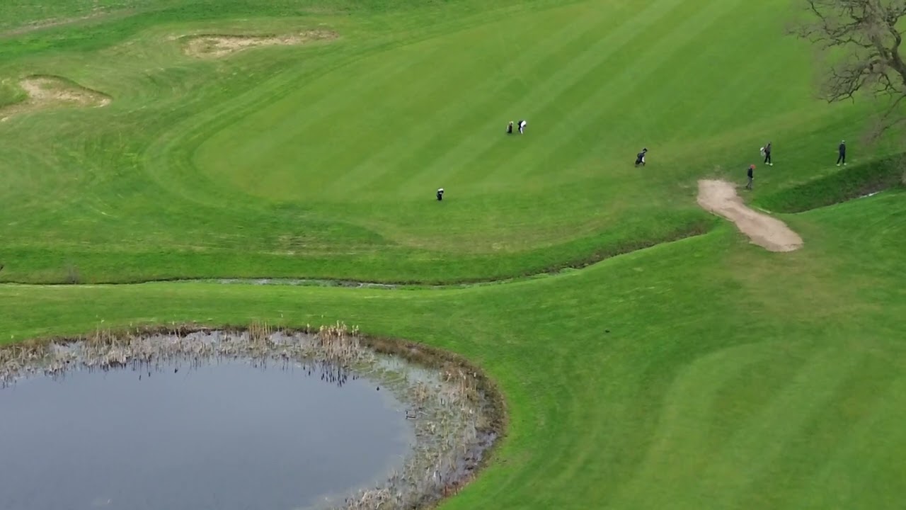 Sherfield Oaks Golf Club from above April 1st 2024