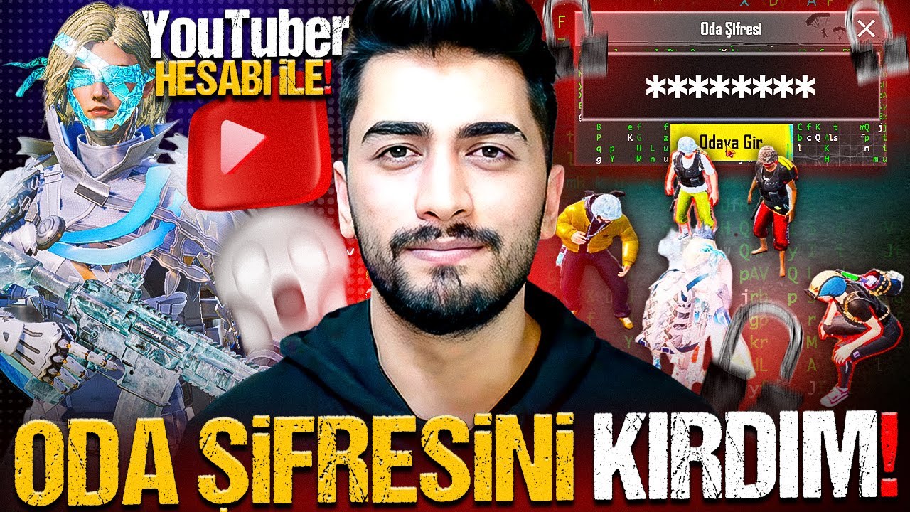 KAVGA &Ccedil;IKTI! YOUTUBER HESABIYLA ODA ŞİFRELERİNİ KIRARAK TROLLEDİM! | PUBG Mobile