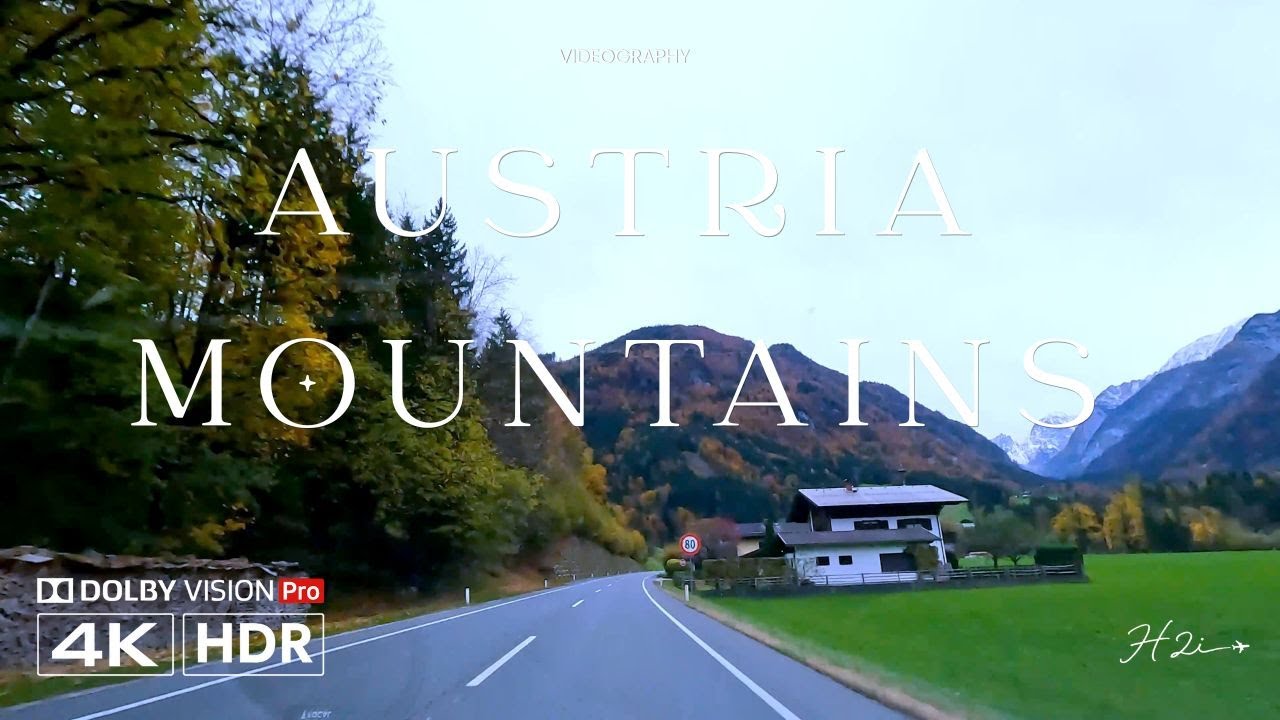 Scenic 4K Drive Through Austria’s Green Mountains | Relaxing Road Trip