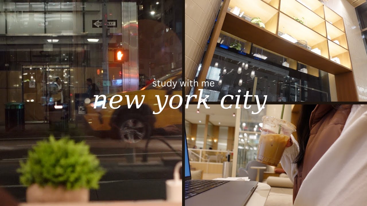 study with me at Capital One Caf&eacute; NYC | work motivation | relaxing