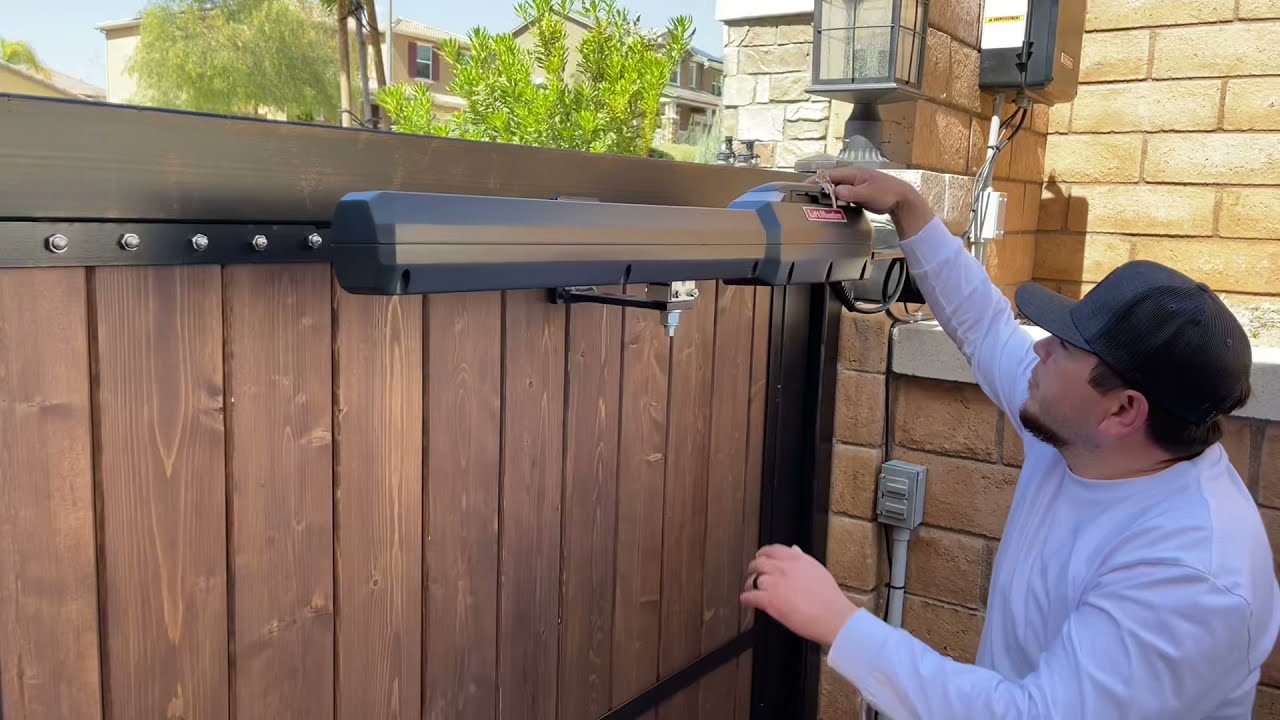 LiftMaster la500 out swing build review