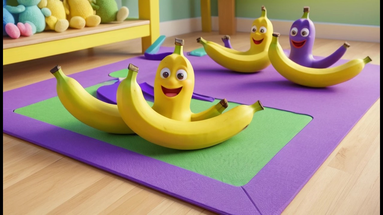 Three Little Toy Bananas Slip Slip Slip | Funny Counting Song & Kids Rhymes