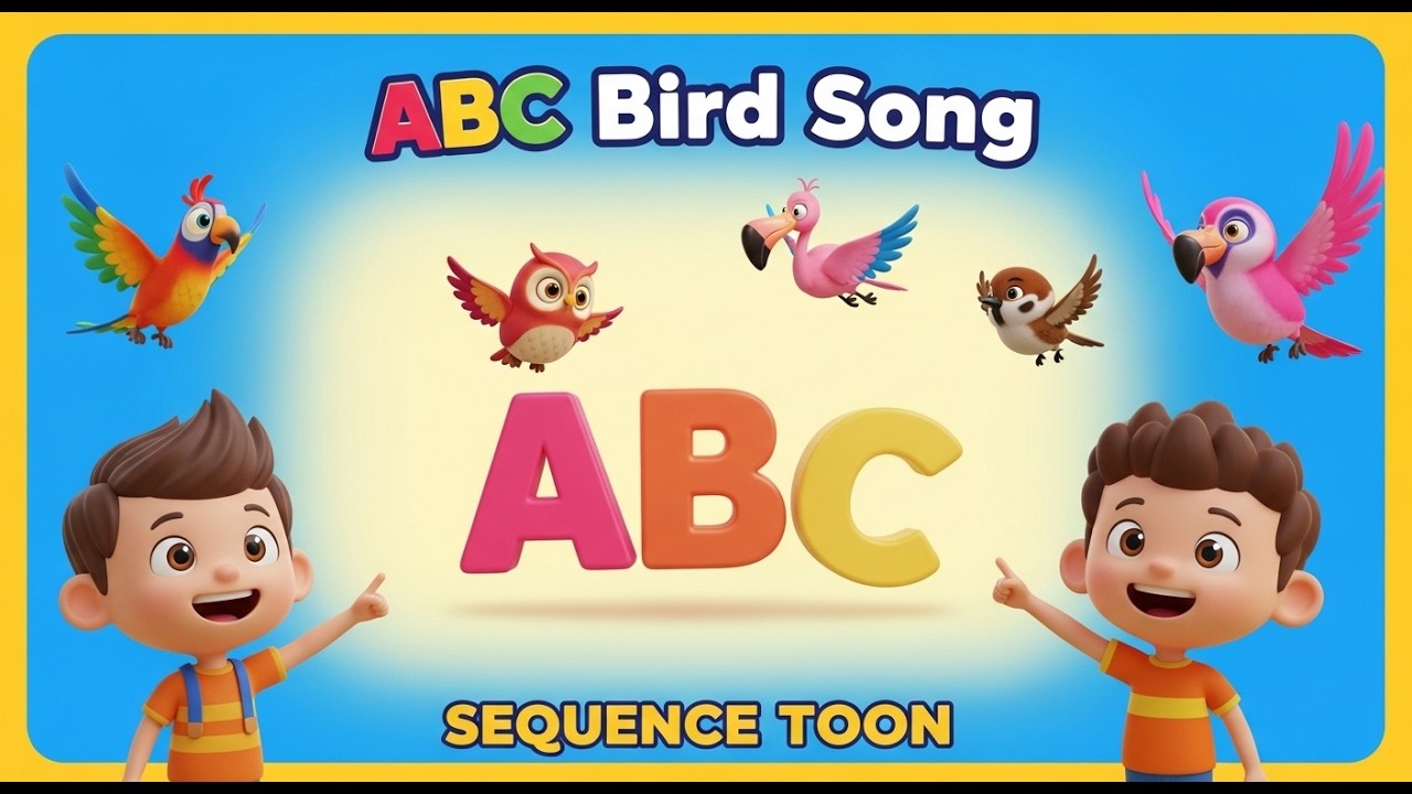 ABC Birds Song | A to Z Birds for Kids | Birds Rhyme | SEQUENCE TOON