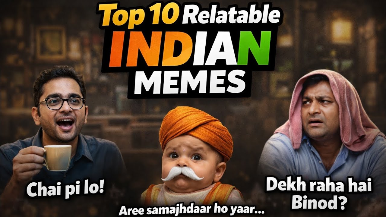 Top 10 Relatable Indian Memes That Will Make You Laugh Nonstop 😂💀