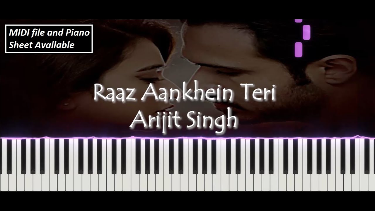 Raaz Aankhein Teri | Arijit Singh | Raaz Reboot | Piano Cover | Piano Notes