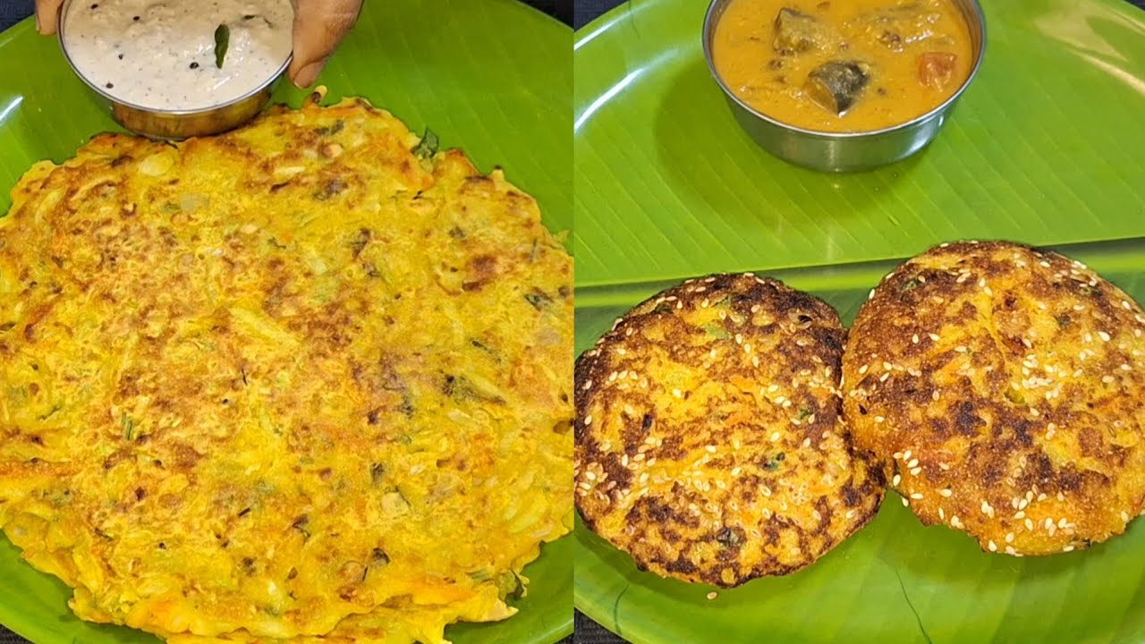 5 Minutes Instant Breakfast Recipe || சுரைக்காய் அடை , மக்கா சோளம் பன் தோசை 