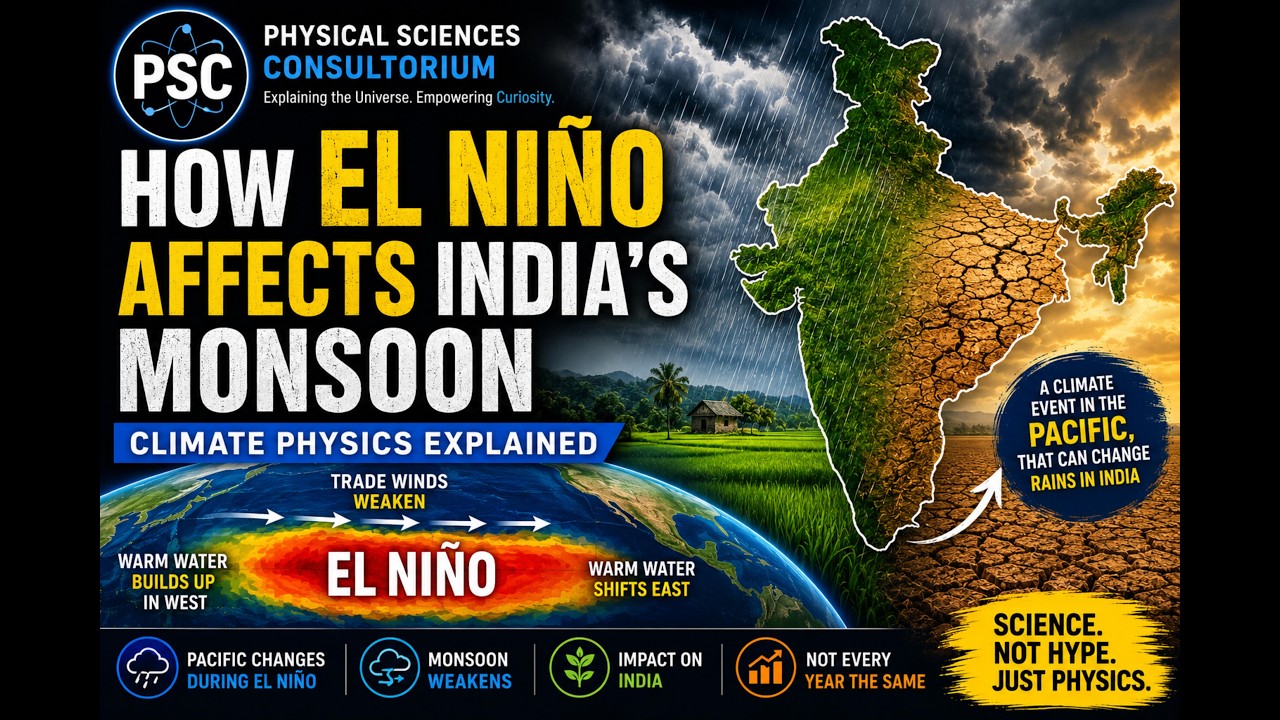 How El Ni&ntilde;o Affects India&rsquo;s Monsoon | Climate Physics Explained | PSC