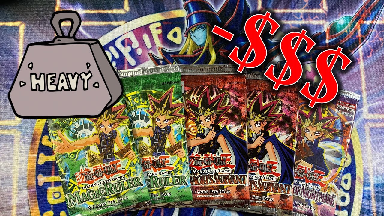 Opening Heavy Yugioh Packs GONE WRONG!?!?! 1st Edition Pharaoh's Servant, Magic Ruler, & LON