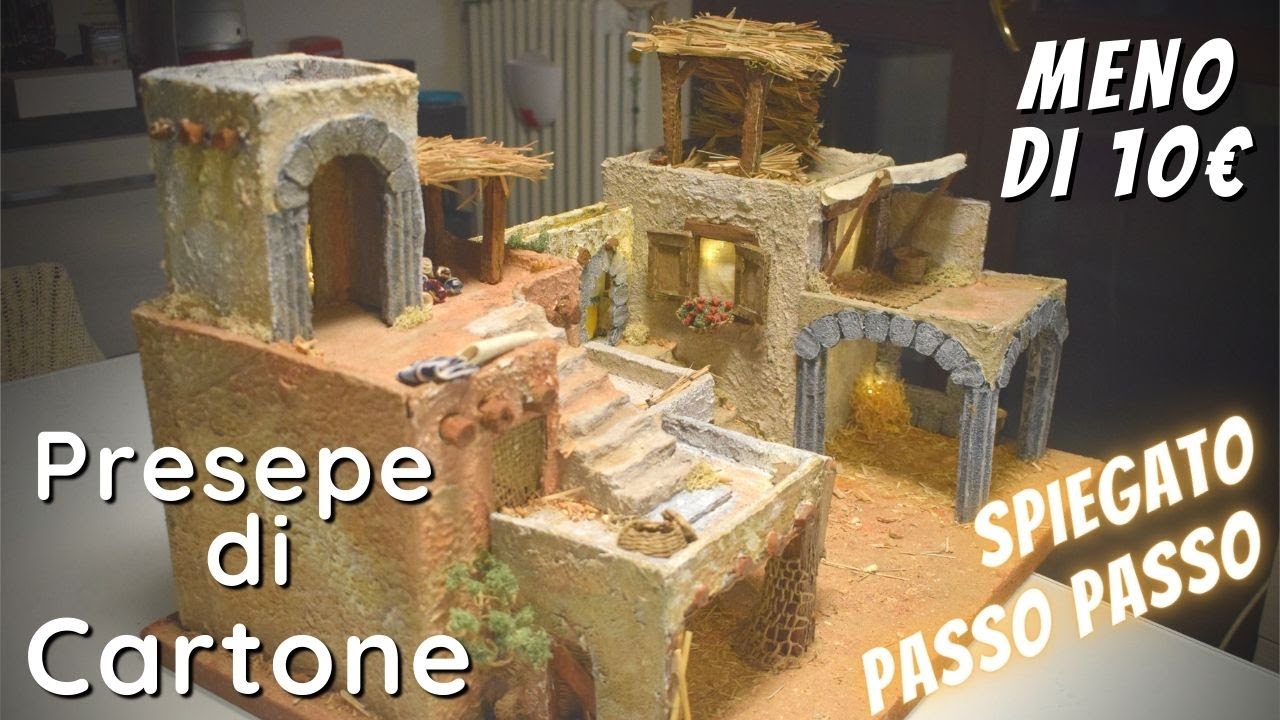 Presepe di cartone con meno di 10€ 💰 Riciclaggio e Fai Da Te