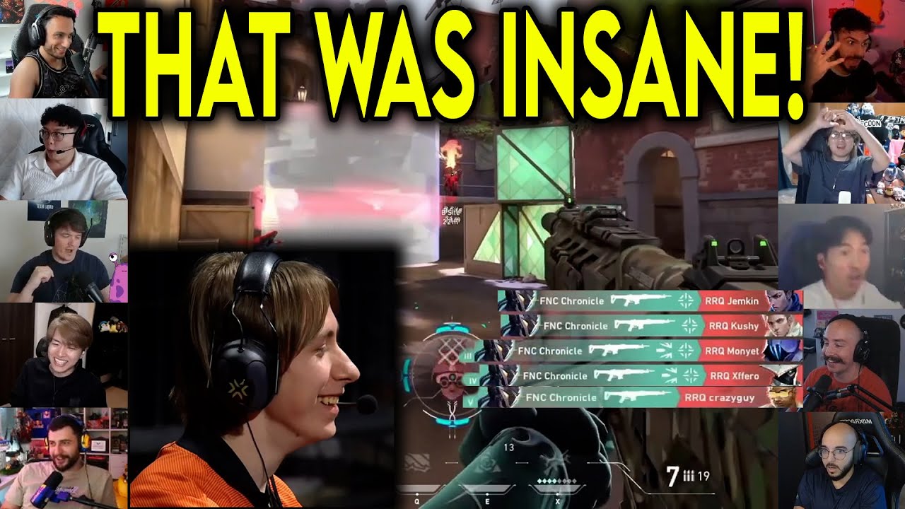 Valorant Streamers Reacts To FNC Chronicle Insane ACE Against RRQ In VCT Champions 2025