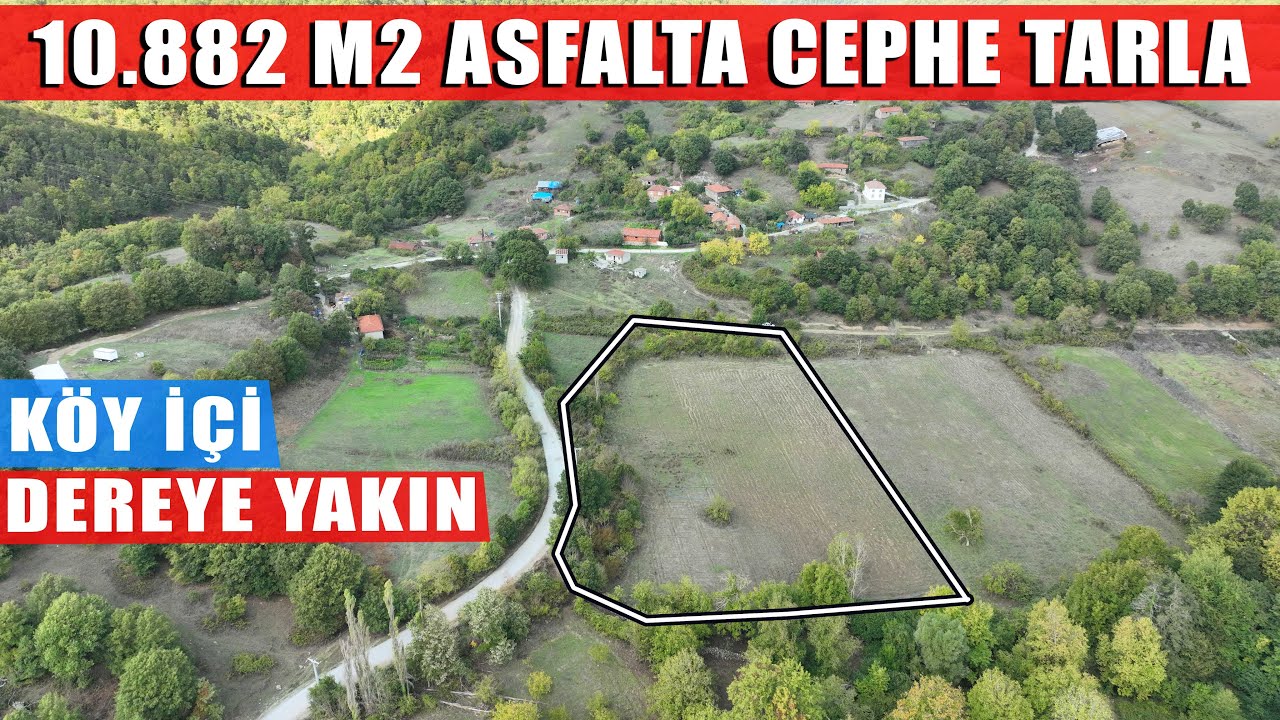 2024- Gönen Tahtalı'da Asfalta Cephe 10.882 m2 Köy İçinde Dereye Yakın Tarla