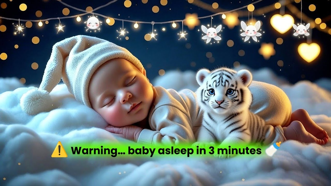 Instant Sleep Lullaby ✨ 4 Hours Baby Sleep Music | Magical Melodies & White Noise for Deep Sleep