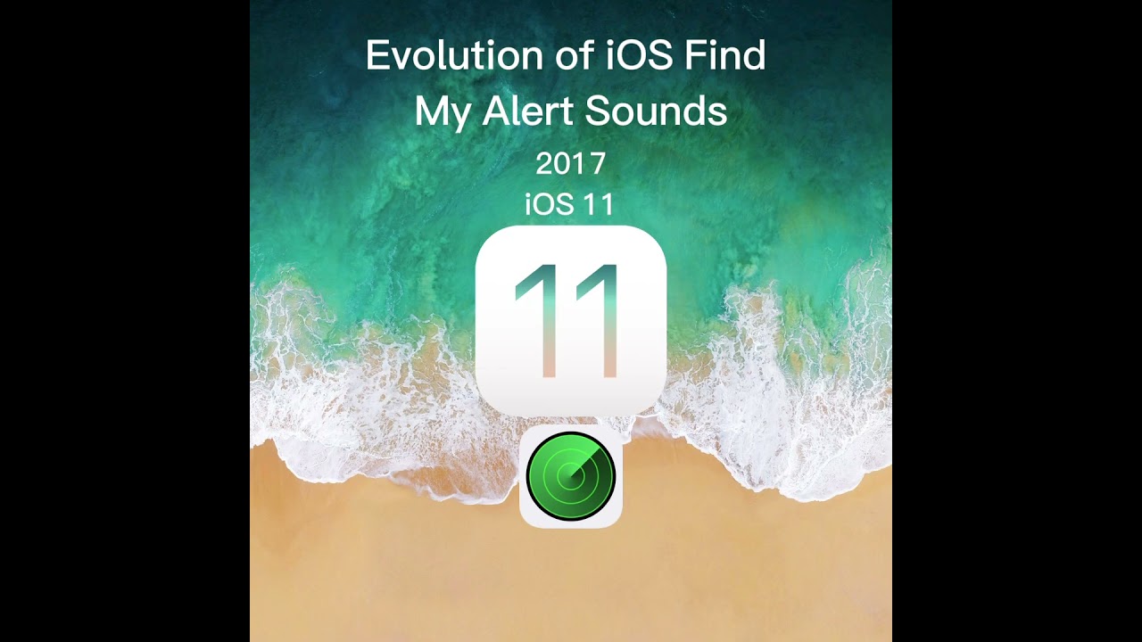 Evolution of iOS Find My Alert Sounds