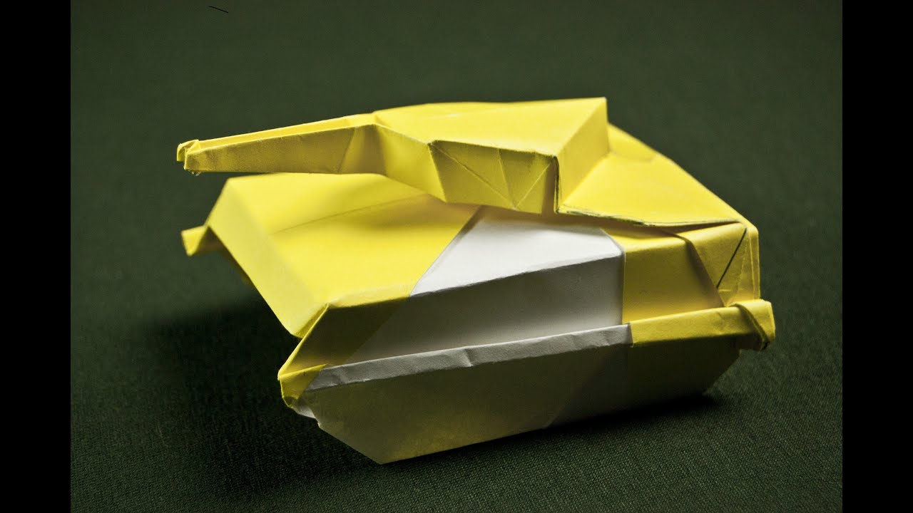 how to make a paper tank origami