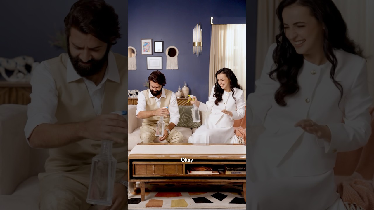 Sanaya Irani and Barun Sobti’s masti on sets😆🤪 