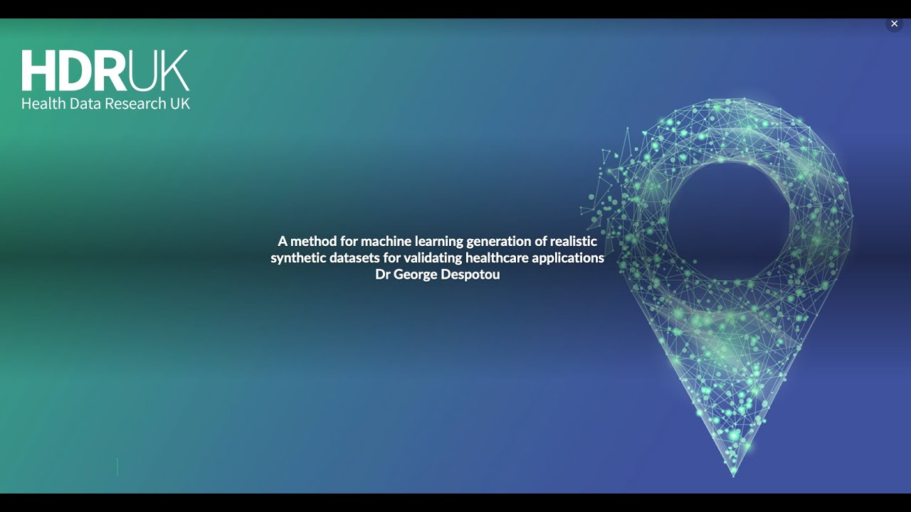 22. A method for machine learning generation of realistic synthetic datasets – George Despotou