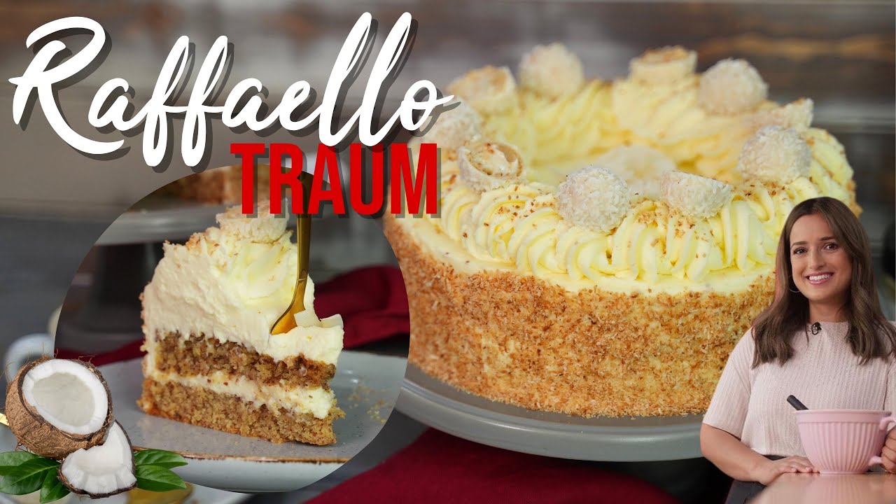 Leckerste Raffaellotorte ohne Mehl - für Backanfänger geeignet 😍 Kokos-Mandeltorte