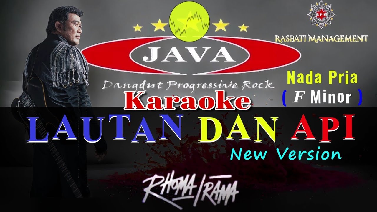 Karaoke Lautan dan Api  ( Nada Pria )- Rhoma Irama & Soneta Group || Karaoke Dangdut