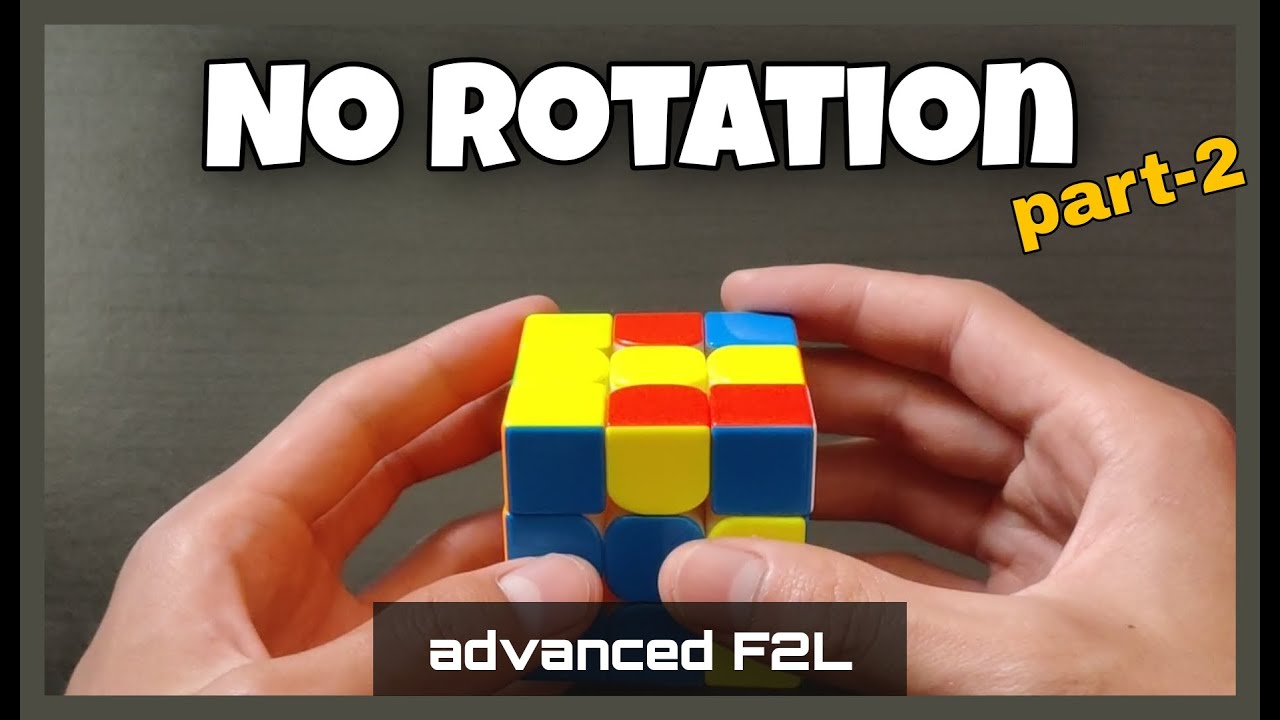 These F2L Algorithms Don't Need Rotation Part-2 (Advanced Rotationless F2L)