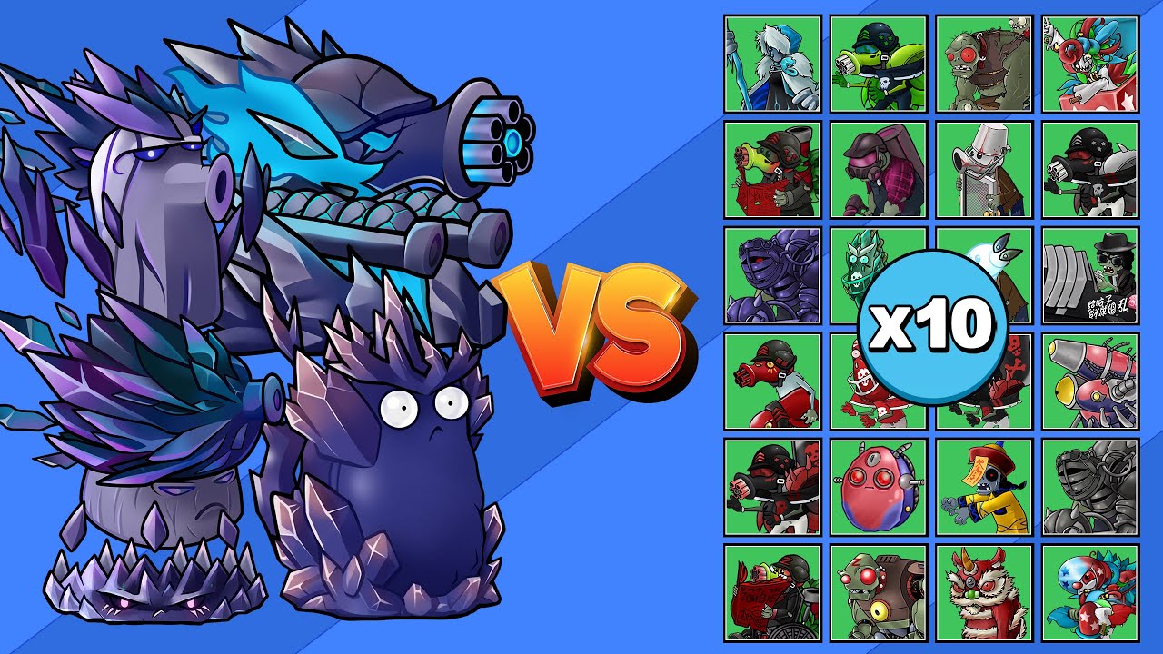 TEAM OBSIDIANA vs TODOS LOS ZOMBIS X10 | PvZ Fusion
