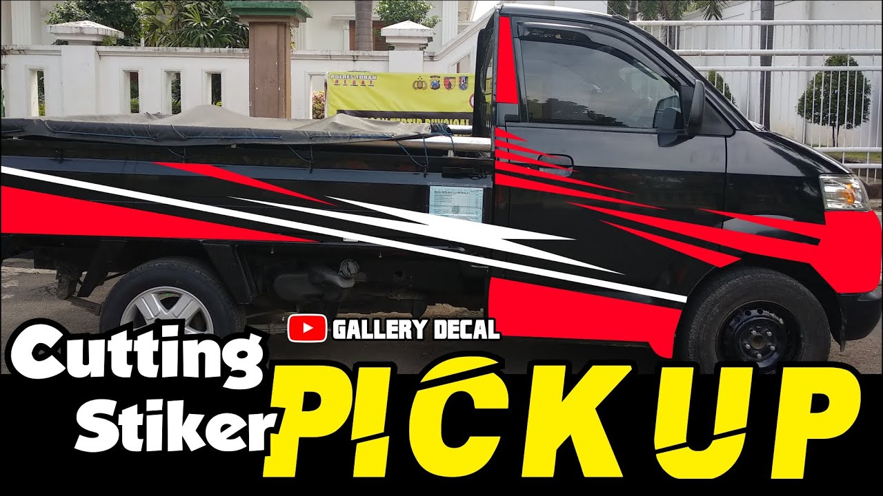 MEGA CARRY MODIFIKASI PASANG STIKER CUTTING ORACAL !! PESONA PICK UP INDONESIA