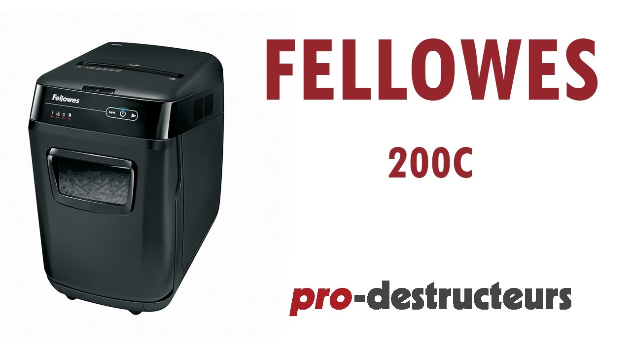 Destructeur de documents fellowes 200C