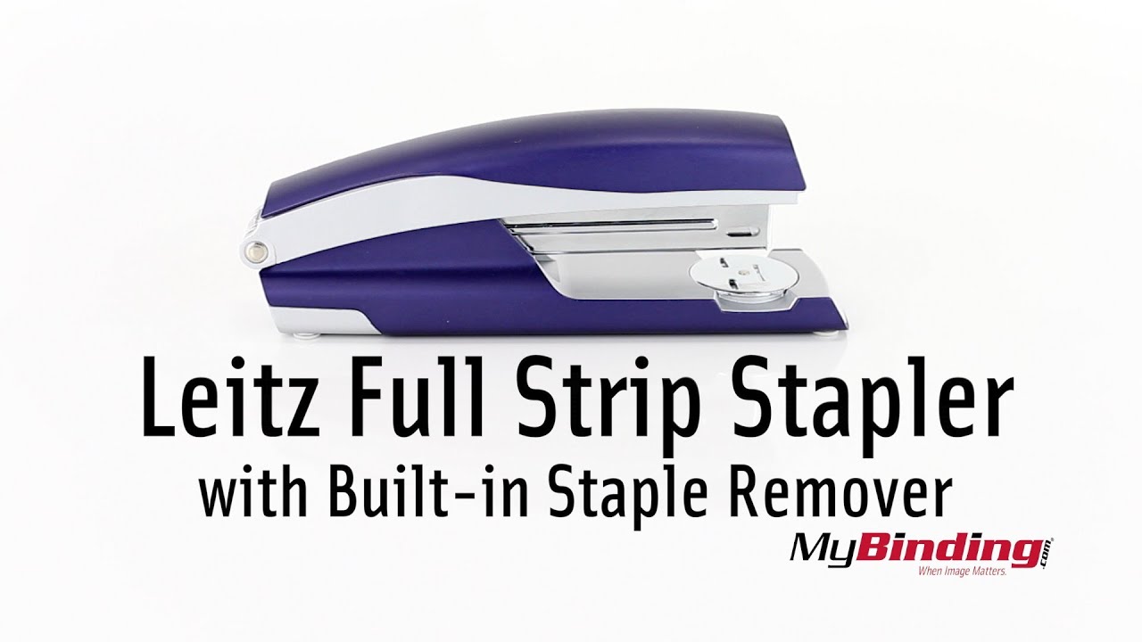 Leitz Full Strip Stapler w/ Built in Staple Remover