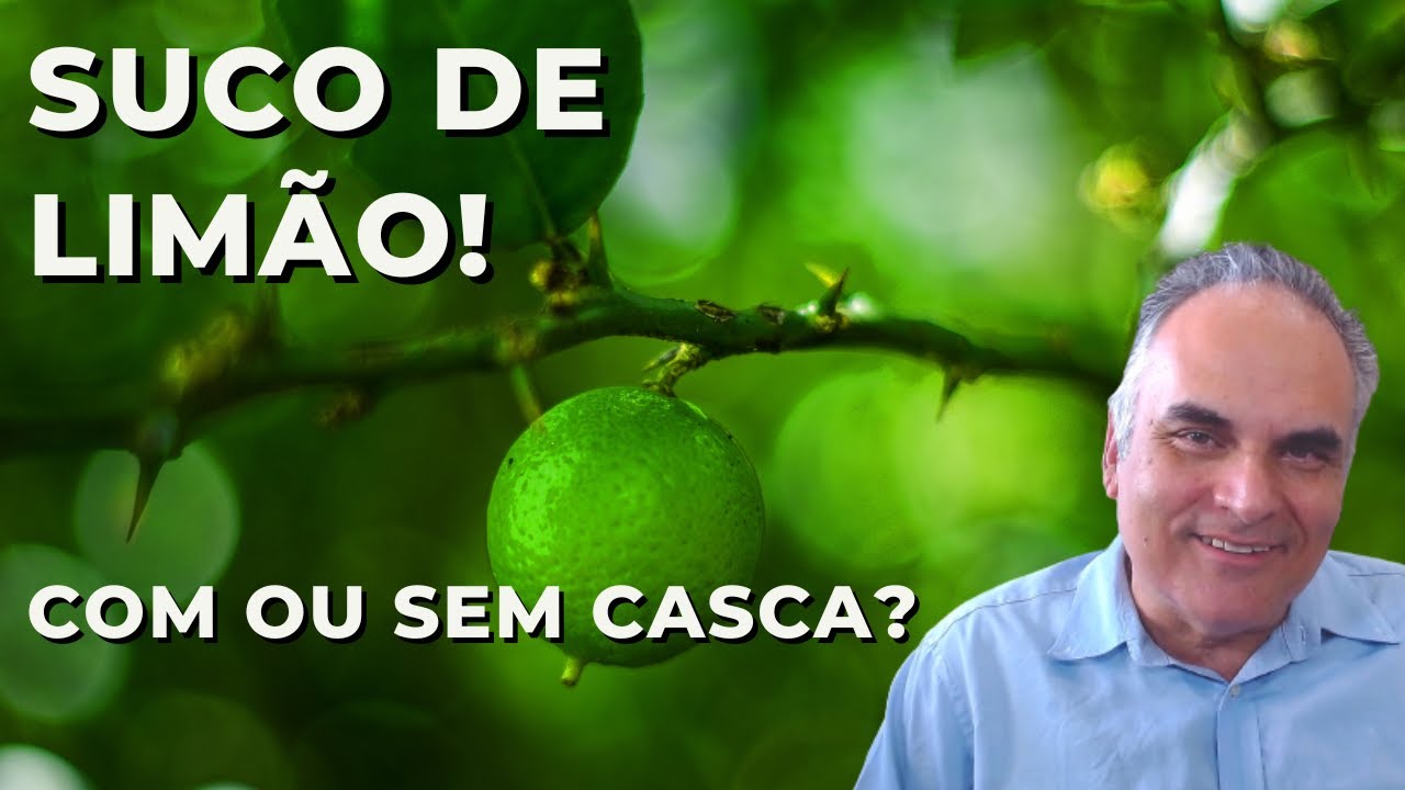 Qual o melhor suco de limão? Com casca e tudo?