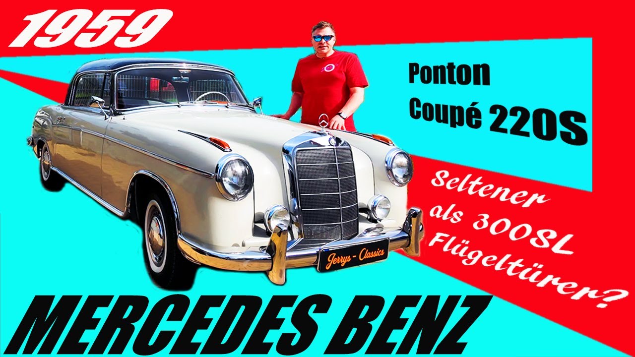 Mercedes Benz 220 S Ponton Coupe Probefahrt, seltener als ein 300 SL Flügeltürer!  inkl. Soundcheck!