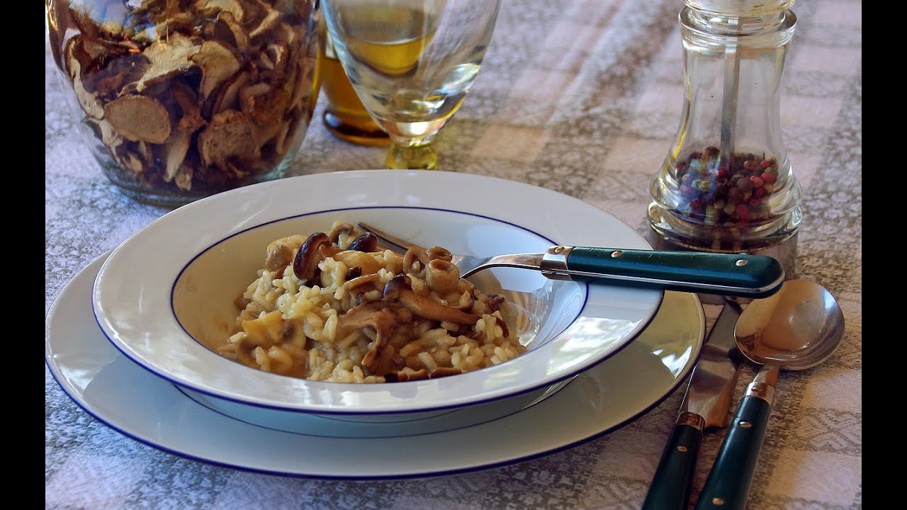Mi receta de ARROZ MELOSO VEGANO de boletus y espárragos! :) una de mis receta favoritas de otoño!