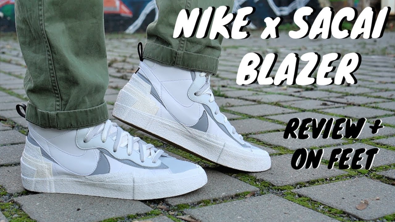 NIKE SACAI BLAZER WHITE REVIEW + ON FEET