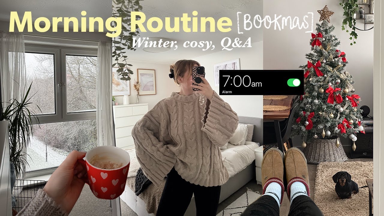 Winter morning routine ❄️🎄📖 Cosy home vibes and a chatty Q&A | Bookmas day 4 [vlogmas]