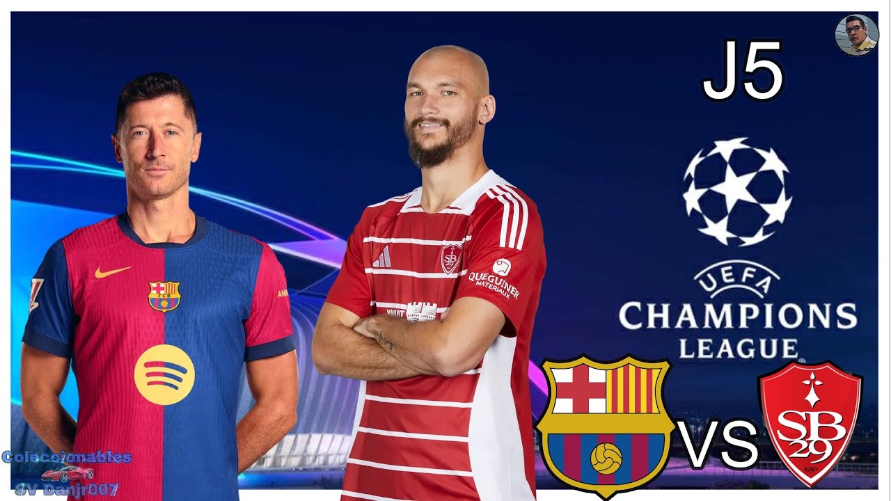 FC BARCELONA vs STADE BRESTOIS ⚽ CHAMPIONS LEAGUE 26/11/24 ⚽ #championsleague #futbol #fifa  ⚽⚽⚽⚽⚽