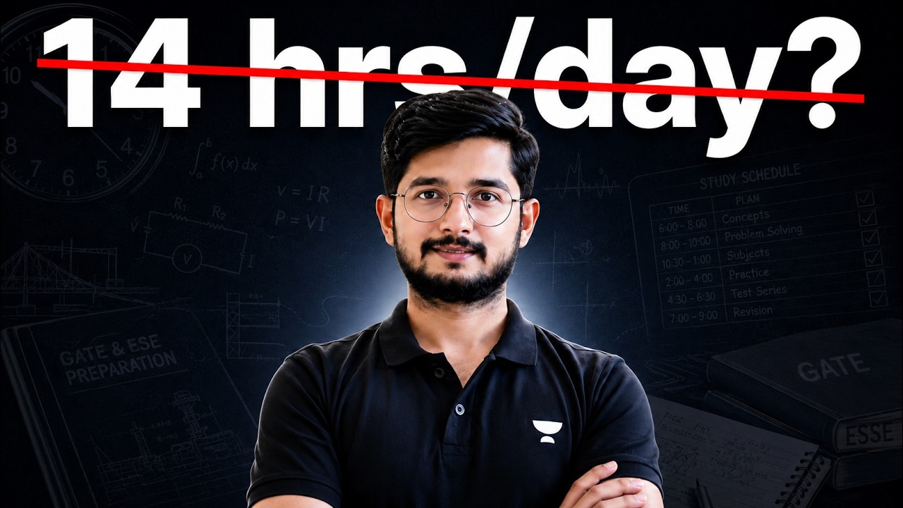 The Biggest Study Hours Myth in GATE & ESE Preparation 😳 | Apoorv Patodi Sir