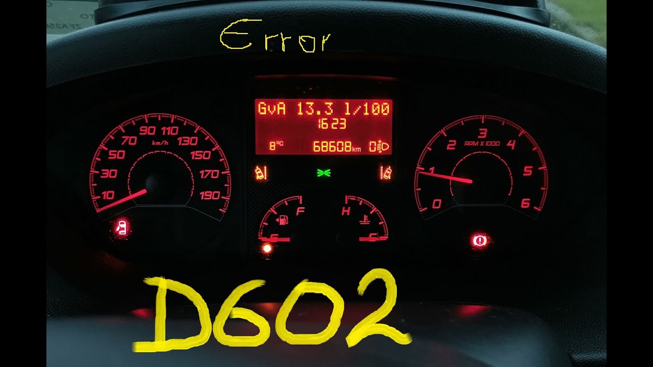 Fiat Ducato Odomoter mileage flashing D602 error,eroare CAN kilometraj intermitent,Delphi,Autel,4K