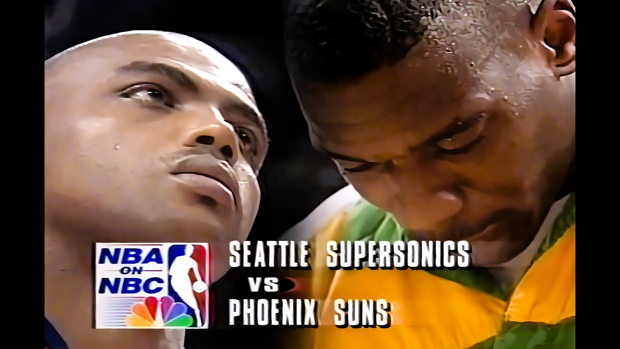 Sonics @ Suns 1993 WCF Deciding Game 7 (NBA On NBC)