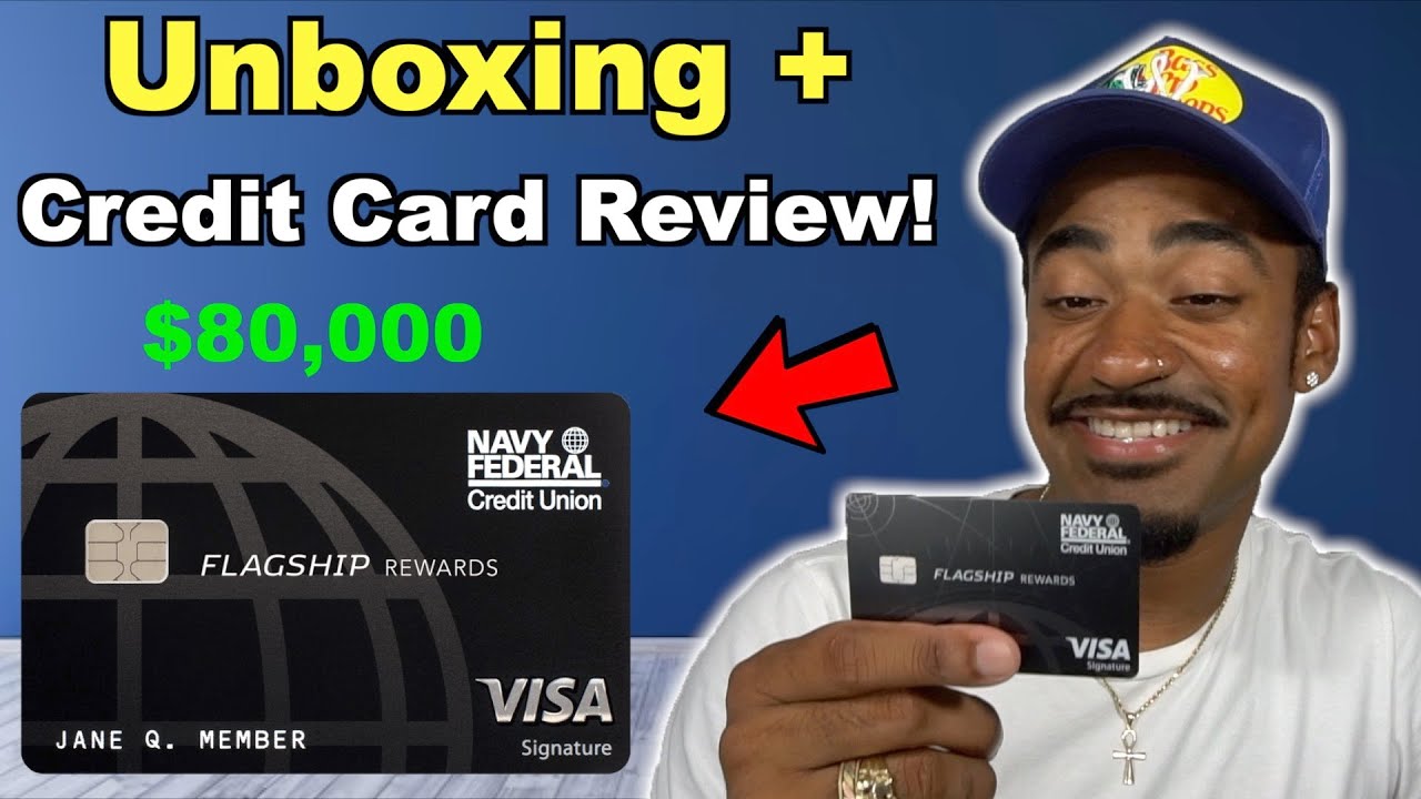 Navy Federal Black FlagShip Credit Card Unboxing + Credit Card Review