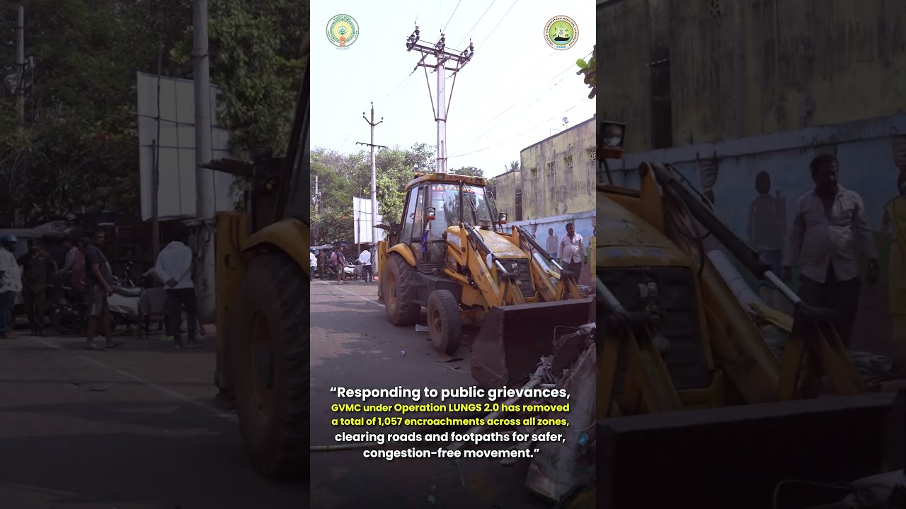 GVMC removes 1,057 encroachments, restoring roads, footpaths, and safer mobility citywide.