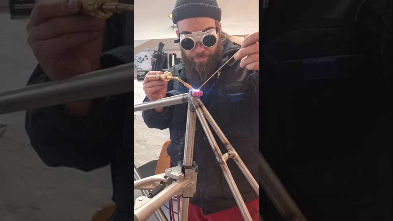 Brazing on a seat clamp to a custom bike frame