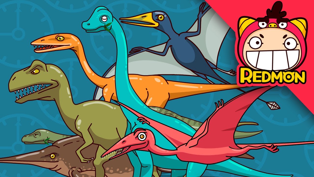 Time of the Dinosaurs song | Dinosaur songs | Triassic, Jurassic | Nursery Rhymes | REDMON